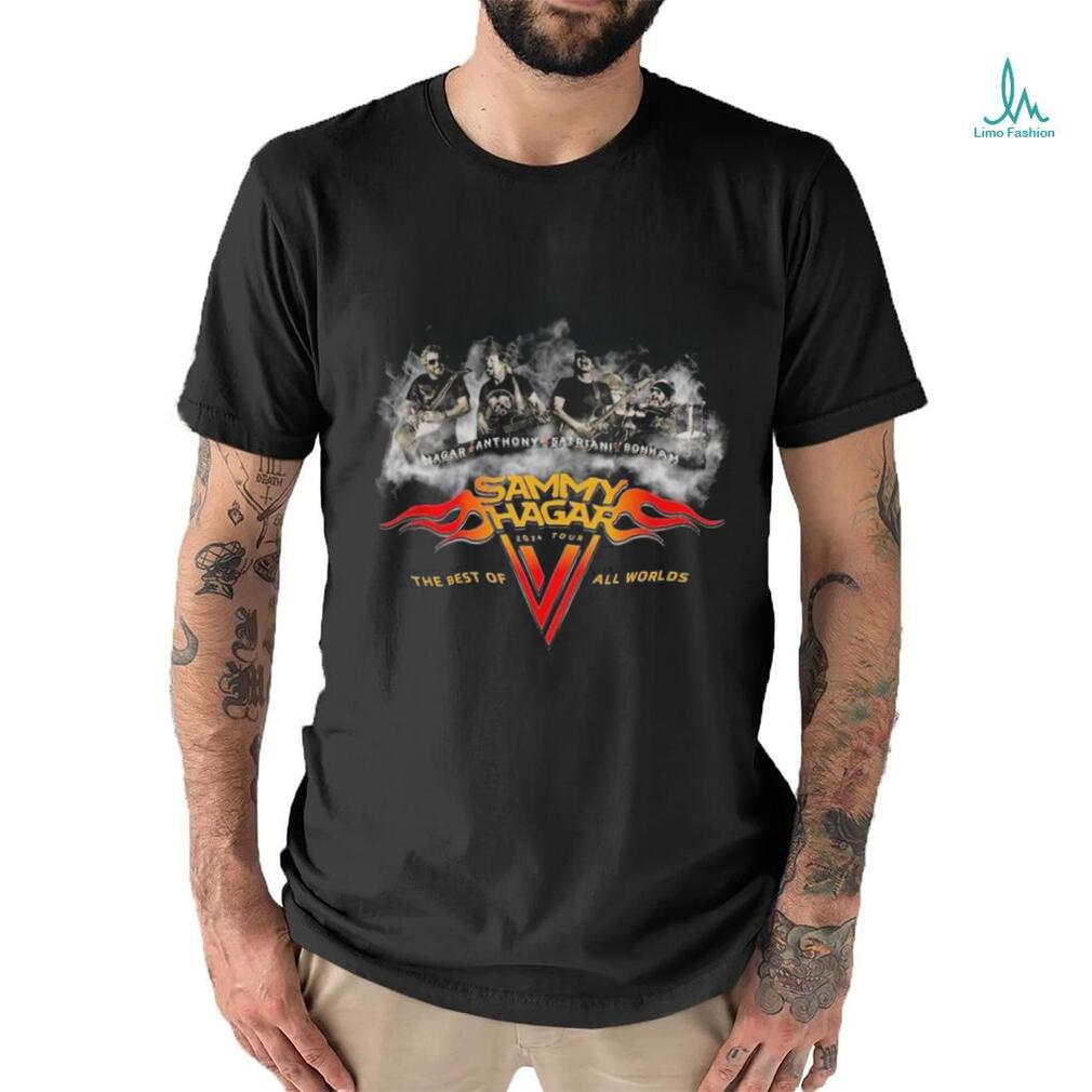 Sammy Hagar The Best of All Worlds 2024 Tour Shirt Sammy Hagar The Best of All Worlds 2024 Tour Shirt