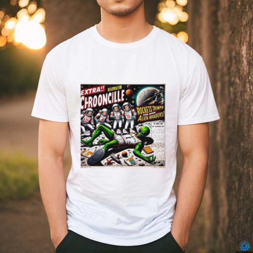 San Antonio Spurs Extra chrooncille rockets trimph orr over alien invaders shirt