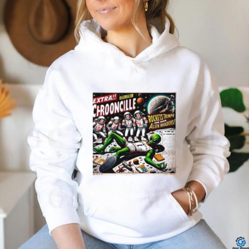 San Antonio Spurs Extra chrooncille rockets trimph orr over alien invaders shirt
