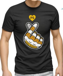 San Diego finger heart shirt