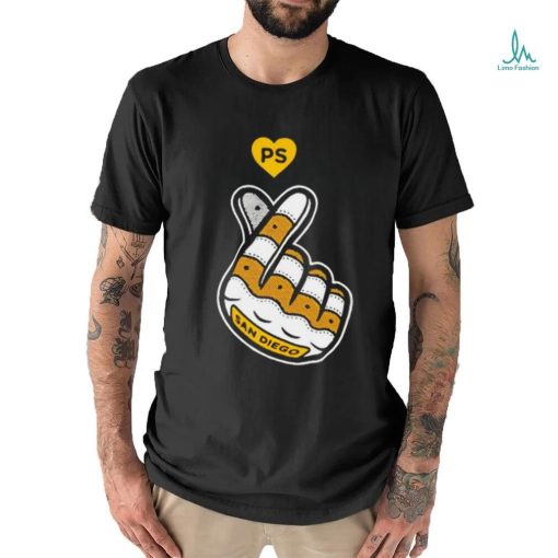 San Diego finger heart shirt