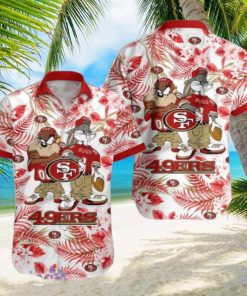 San Francisco 49ers Hawaiian Shirt Taz and Bugs For NFL Team