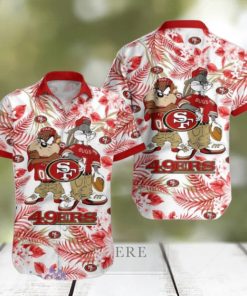 San Francisco 49ers Hawaiian Shirt Taz and Bugs For NFL Team