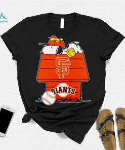 San Francisco Giants Snoopy And Woodstock The Peanuts Baseball shirt