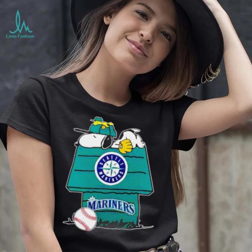 Seattle Mariners Snoopy And Woodstock The Peanuts Baseball shirt