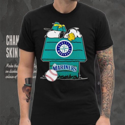 Seattle Mariners Snoopy And Woodstock The Peanuts Baseball shirt