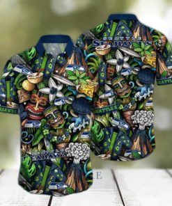 Seattle Seahawks NFL Flower Hawaii Shirt And Tshirt For Fans