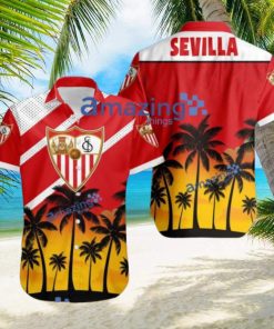 Sevilla FC Logo Button Down Hawaiian Shirt Hip Summer Trend