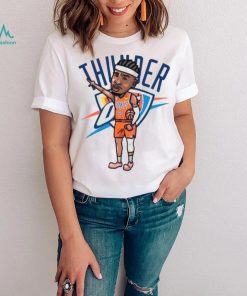Shai Gilgeous Alexander Oklahoma City Thunder Number 2 Player Cartoon Shirt