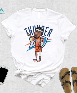 Shai Gilgeous Alexander Oklahoma City Thunder Number 2 Player Cartoon Shirt