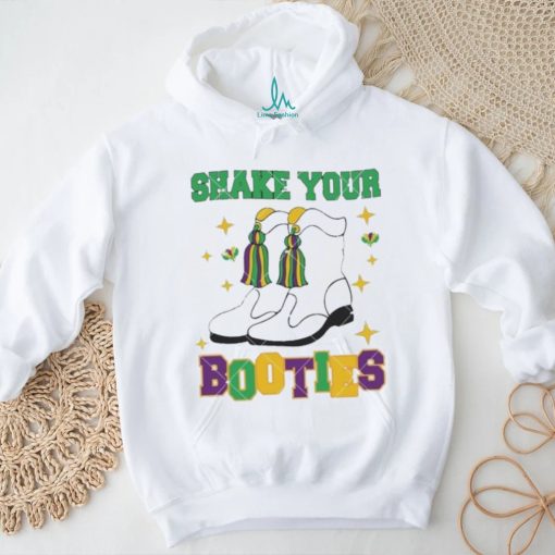 Shake Your Bootie Fleur De Lis Magical Mardi Gras boot shirt