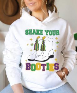 Shake Your Bootie Fleur De Lis Magical Mardi Gras boot shirt
