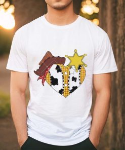 Sheriff Woody Pride Love Heart Valentines Toy Story shirt