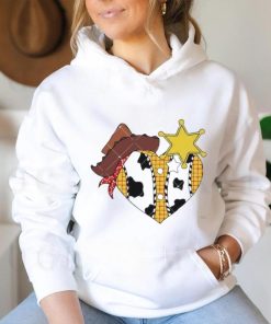 Sheriff Woody Pride Love Heart Valentines Toy Story shirt