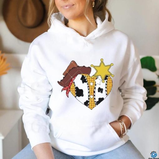 Sheriff Woody Pride Love Heart Valentines Toy Story shirt