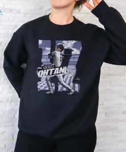 Shohei Ohtani Los Angeles D Rough WHT Baseball T Shirt