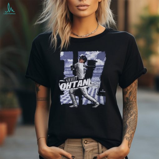 Shohei Ohtani Los Angeles D Rough WHT Baseball T Shirt