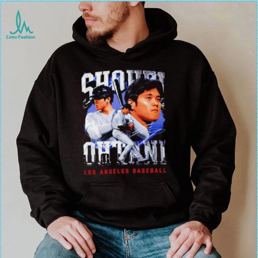 Shohei Ohtani Los Angeles Dodgers baseball player portrait signature 2024 shirt