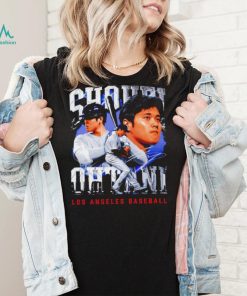 Shohei Ohtani Los Angeles Dodgers baseball player portrait signature 2024 shirt