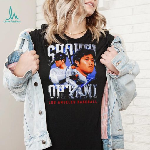 Shohei Ohtani Los Angeles Dodgers baseball player portrait signature 2024 shirt