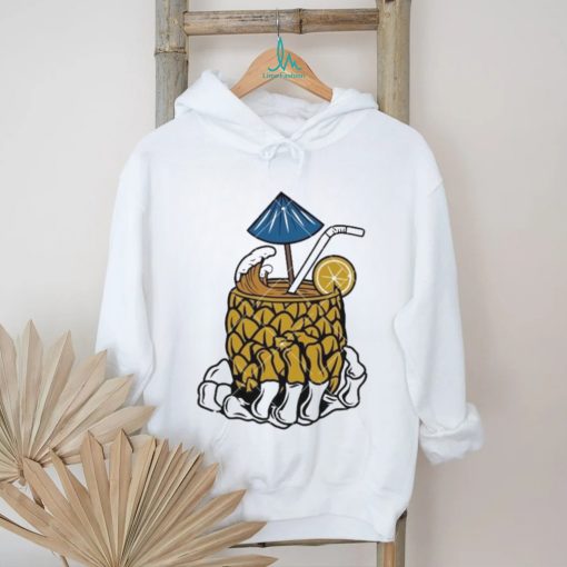 Skeleton Hand Cocktail Pineapple Juice Drinking shirt