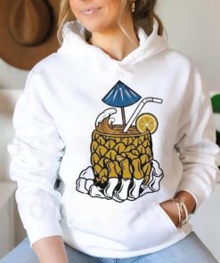 Skeleton Hand Cocktail Pineapple Juice Drinking shirt