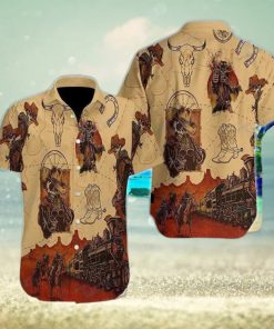 Skull Cowboy All Over Printed Hawaiian Shirt Best Gift