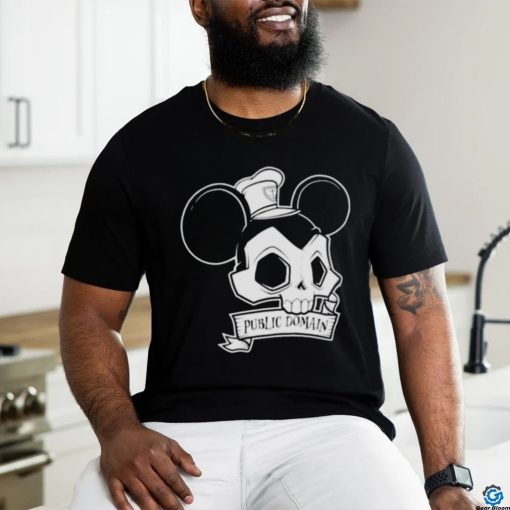 Skull Mickey Public Domain T shirt