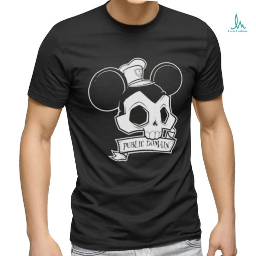 Skull Mickey Public Domain T shirt