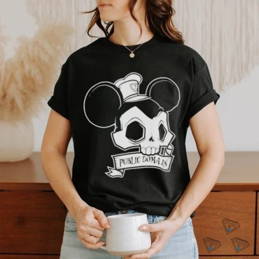 Skull Mickey Public Domain T shirt