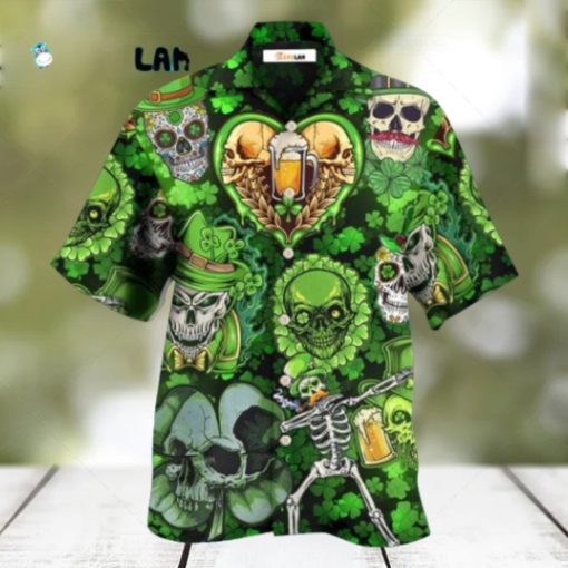 Skull St Patricks Day Art Hawaiian Shirt