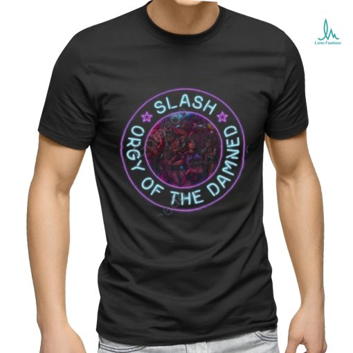 Slash Store Orgy Of The Damned Cover Art Neon Sign shirt
