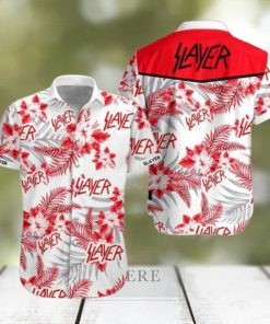 Slayer Band White And Red 2024 Summer Trending Hawaiian Shirt