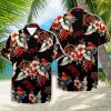 Flamingo Skull Flame 3D Hawaiian Shirt Style Gift