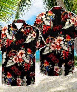 Slayer Rock With Parrot 2024 Summer Trending Hawaiian Shirt