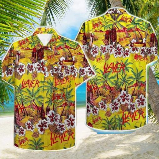 Slayer Tropical Flowers 2024 Summer Trending Hawaiian Shirt