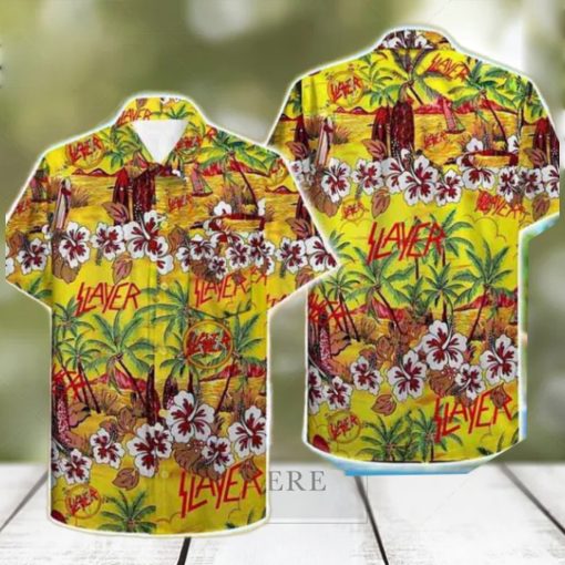 Slayer Tropical Flowers 2024 Summer Trending Hawaiian Shirt