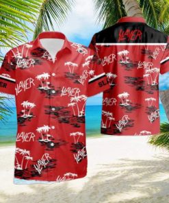 Slayer With Coconut Tree Pattern 2024 Summer Trending Hawaiian Shirt