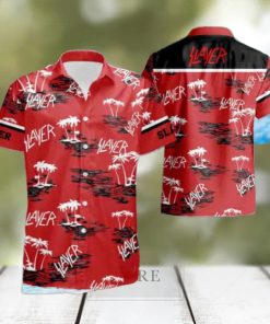 Slayer With Coconut Tree Pattern 2024 Summer Trending Hawaiian Shirt