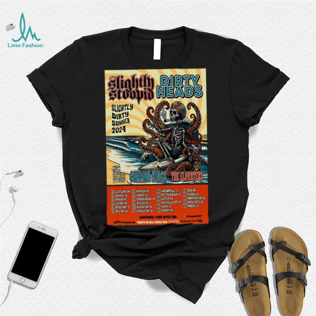 Slightly Stoopid & Dirty Heads Summer 2024 Poster shirt Slightly Stoopid & Dirty Heads Summer 2024 Poster shirt