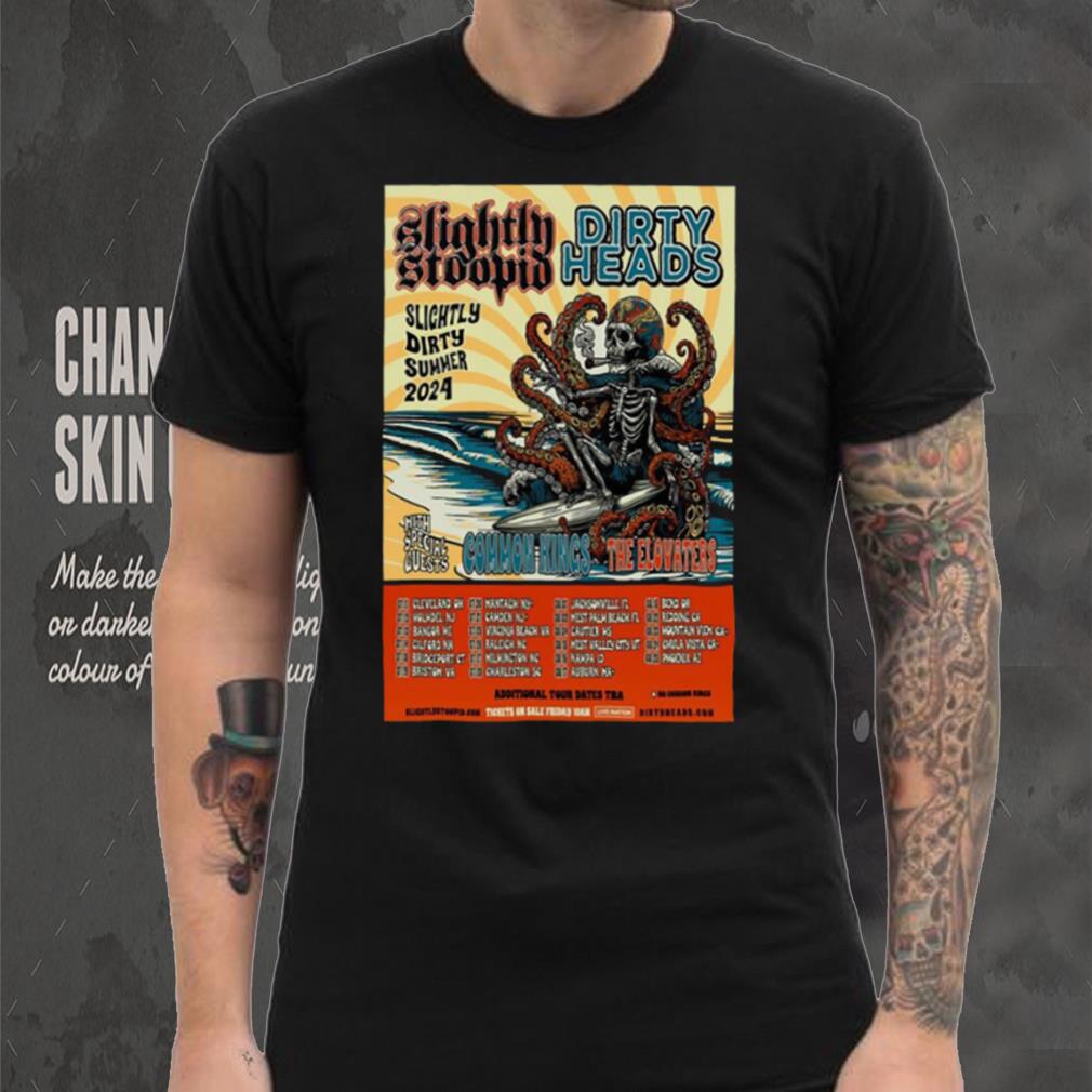 Slightly Stoopid & Dirty Heads Summer 2024 Poster shirt Slightly Stoopid & Dirty Heads Summer 2024 Poster shirt