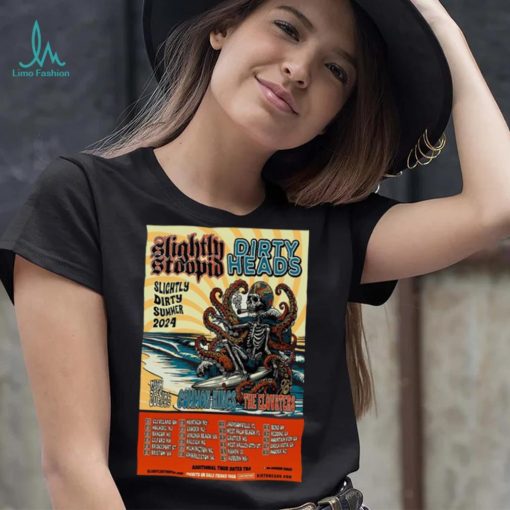 Slightly Stoopid & Dirty Heads Summer 2024 Poster shirt