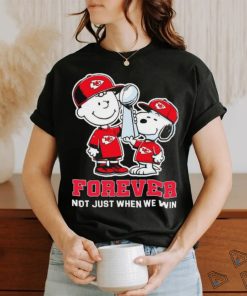 Snoopy And Charlie Brown Kansas City Chiefs Super Bowl Forever Not Just When We Win Shirt