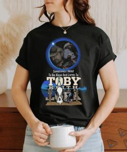Snoopy Dog Sometimes I Need To Be Alone And Listen To Toby Keith Signature 2024 Shirt, hoodie, sweater, long sleeve and tank top Snoopy Dog Sometimes I Need To Be Alone And Listen To Toby Keith Signature 2024 Shirt