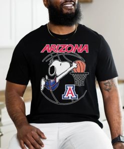 Snoopy Dunk Arizona Wildcats Basketball Shirt