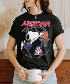 Snoopy Dunk Arizona Wildcats Basketball Shirt