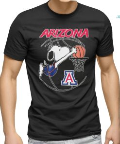 Snoopy Dunk Arizona Wildcats Basketball Shirt