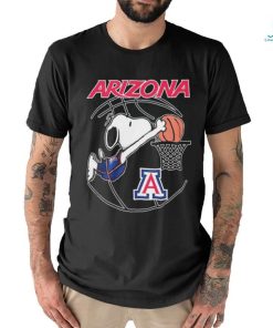 Snoopy Dunk Arizona Wildcats Basketball Shirt