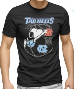 Snoopy Dunk North Carolina Tar Heels Basketball Shirt
