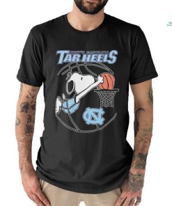 Snoopy Dunk North Carolina Tar Heels Basketball Shirt